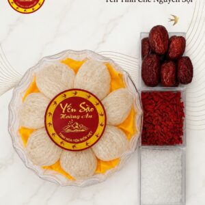 yến đã làm sạch sấy khô có thể chưng sử dụng được ngay trọng lượng NET 50gr